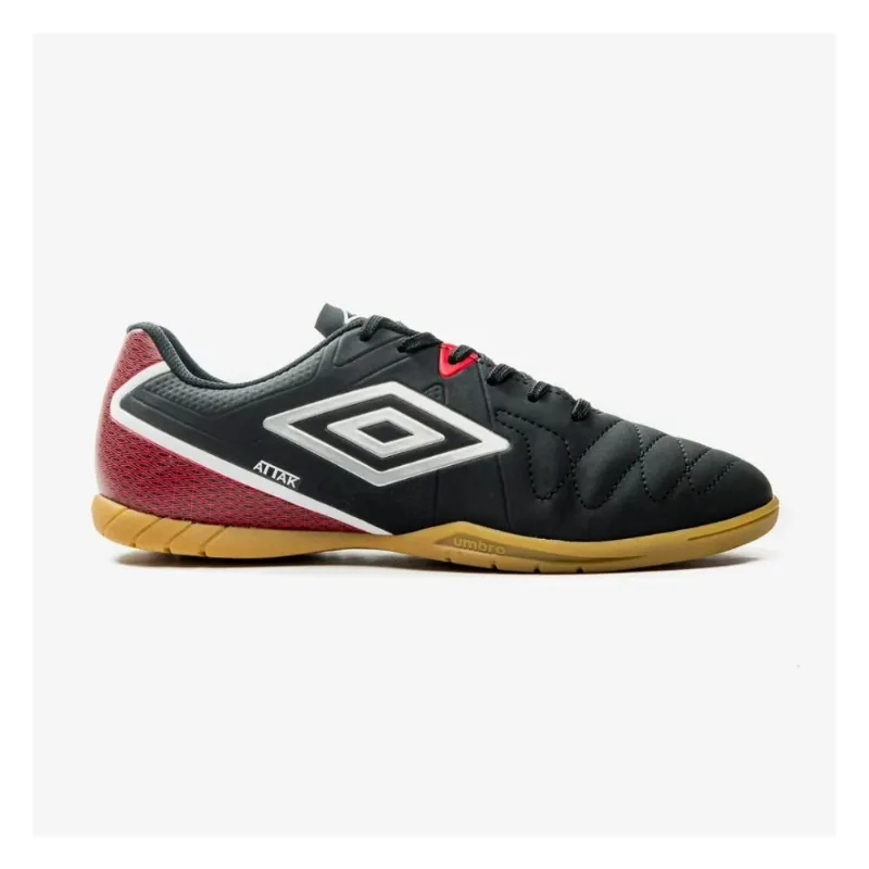 Chuteira Futsal N°42 Umbro Attak Eternal Preto E Prata (MP)