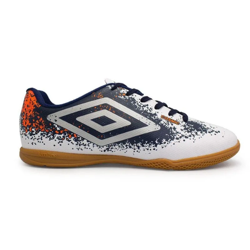 Chuteira Umbro Futsal Cosmic - Branco/laranja - 44