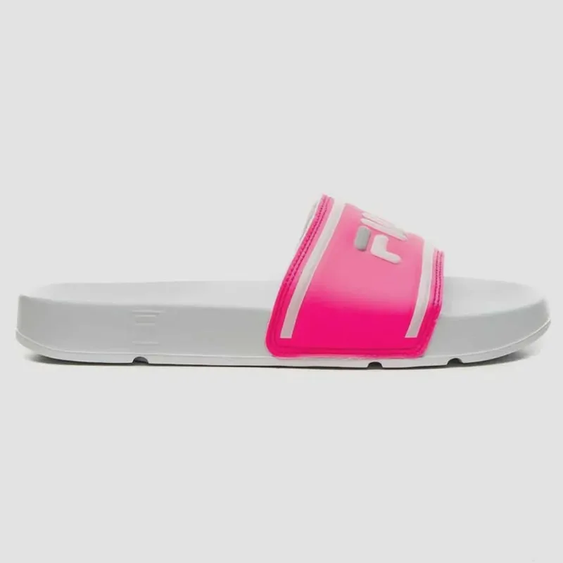 Chinelo Feminino Drifter Slide Stripes Rosa Branco Fila F02SD00008-5250