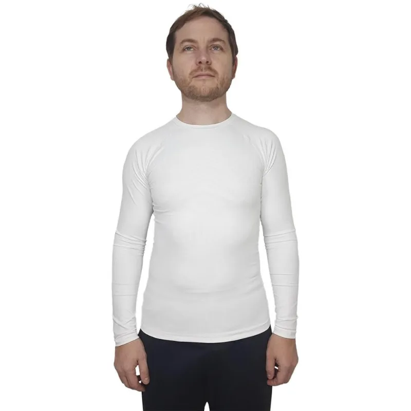 Camisa Térmica Umbro Diamond Shadow Manga Longa Masculina P / Branco