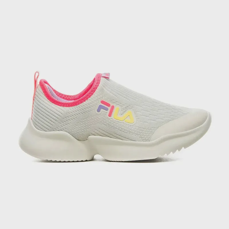 Tênis Infantil Gamer Branco Rosa Lavanda Fila F04R00058-5602