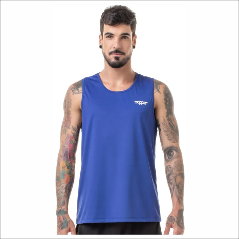 Regata Masculina Topper Classic New Poliéster Azul - Não Disponível - Moda