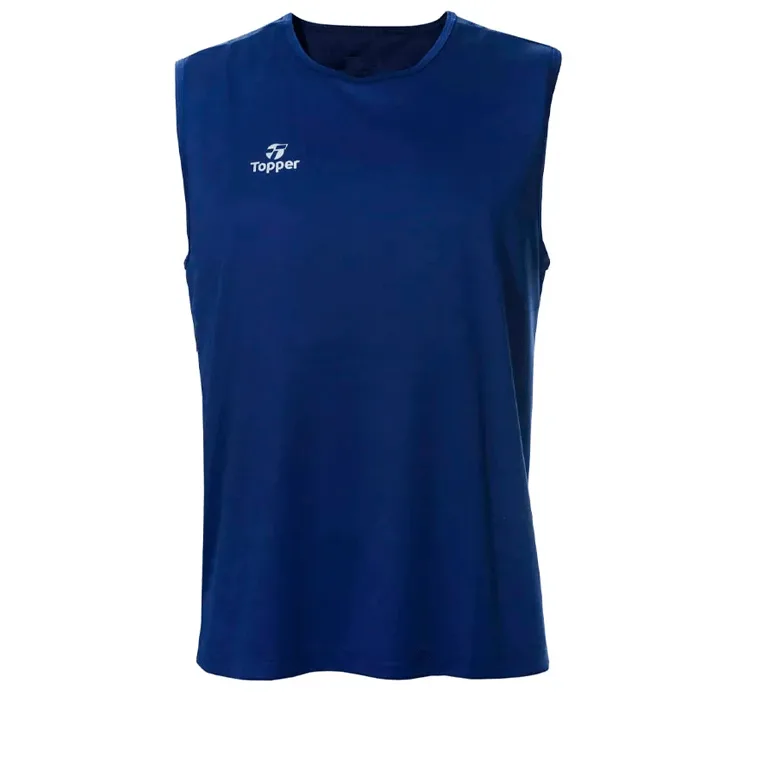 Regata Masculina Topper Classic Treino Poliéster Azul Marinho - Topper