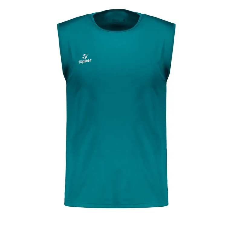 Regata Masculina Topper Treino Classic Poliéster Verde - Topper
