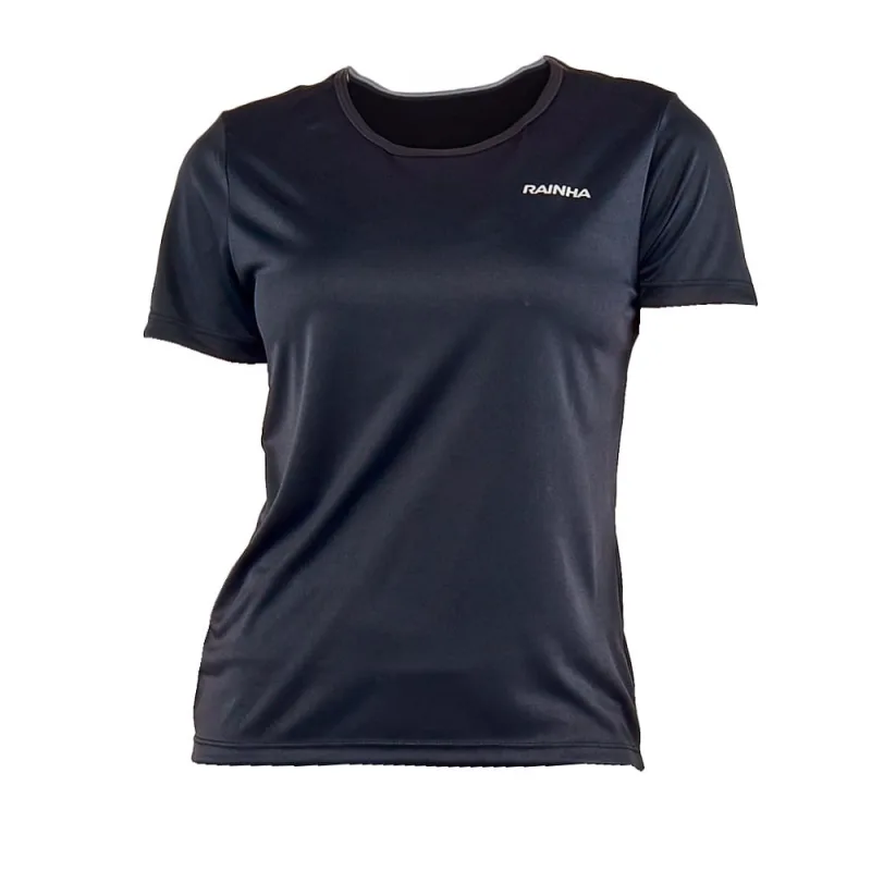 Camiseta Feminina Rainha Básica Classic Preta GG - Rainha - Moda