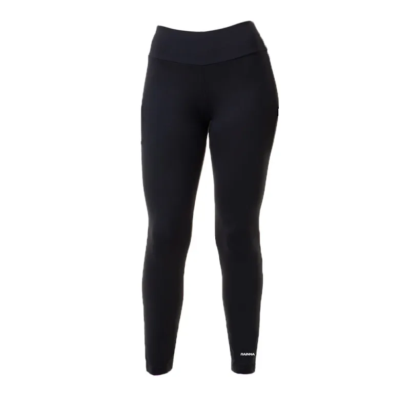 Calça Legging Cintura Alta Rainha Joy Poliéster e Elastano Preta - Rainha - Moda