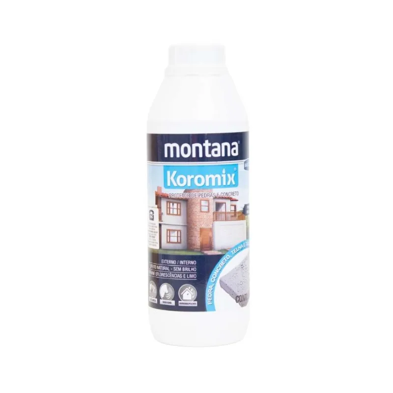 Impermeabilizante Hidrofugante Koromix Incolor Montana Impermeabilizante Hidrofugante Koromix Incolor 1L Montana - MONTANA