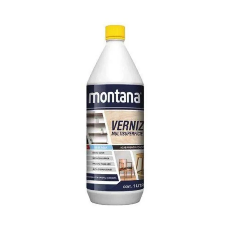 Verniz Piso Base Água Acetinado 1 Litro - Proteção para Madeira interna
