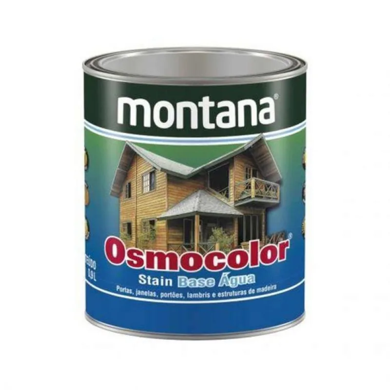Osmocolor Stain Base Água Imbuia - Galão 3,6 Litros - Acabamento Acetinado para Madeira