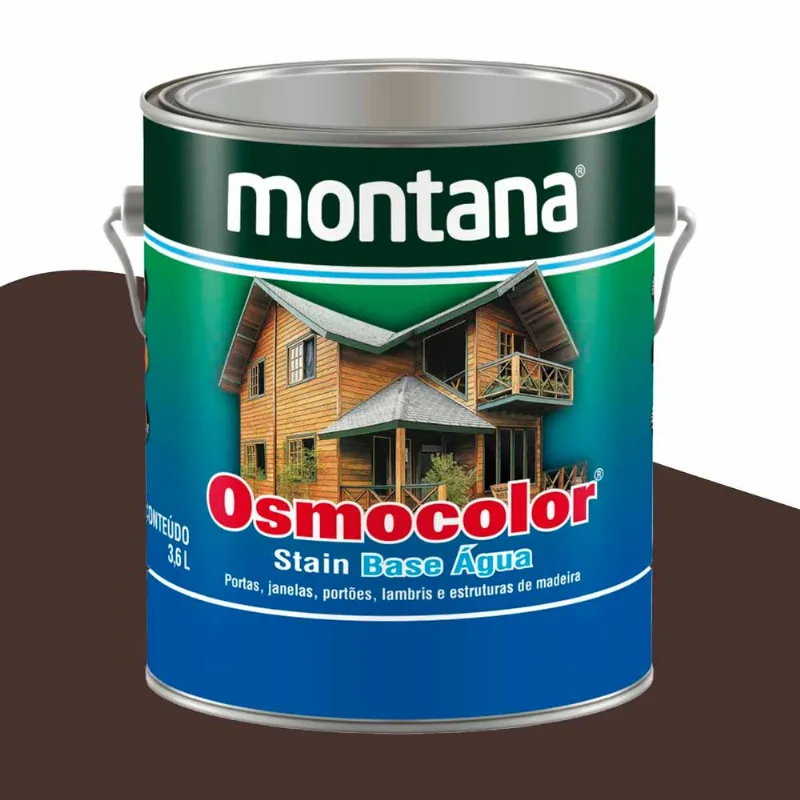 Stain Acetinado Osmocolor Base Água Montana Ipê 3,6L