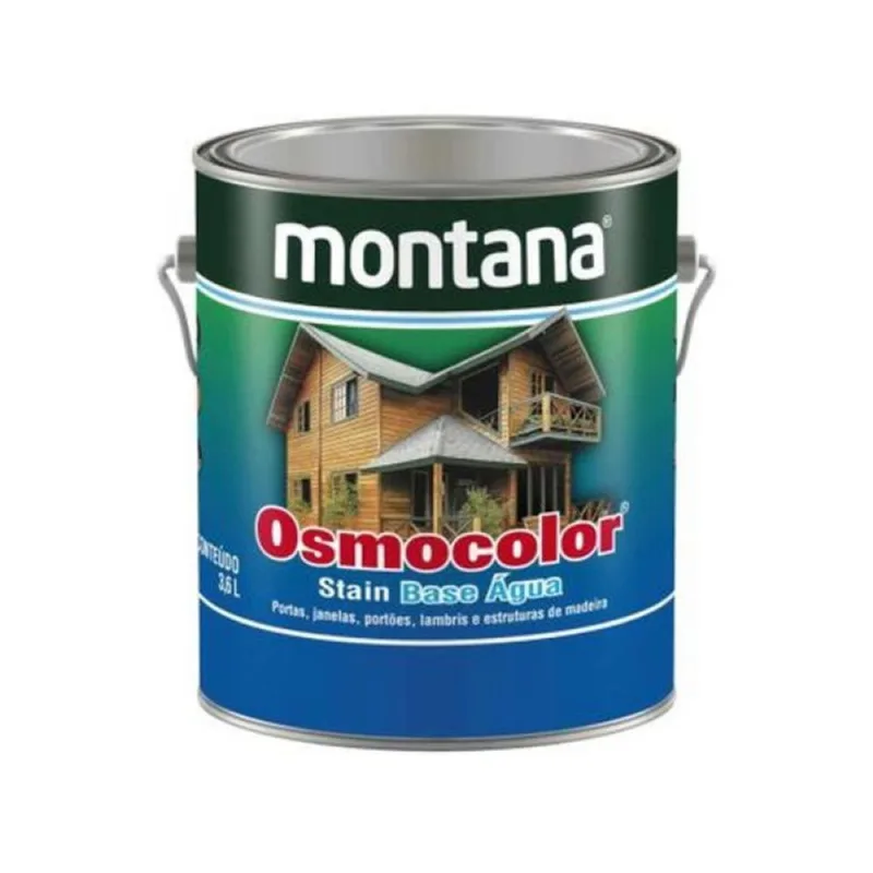 Osmocolor Stain Base Água Transparente - Galão 3,6 Litros - Acabamento Acetinado para Madeira