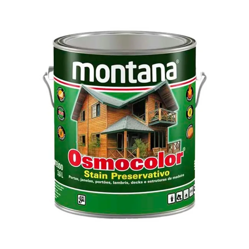 Stain Acetinado Osmocolor Base Água Montana Castanho - MONTANA