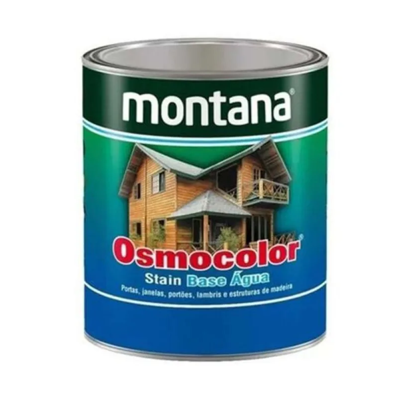 Osmocolor Stain Base Água Cedro - Acabamento Acetinado 900ml - Proteção UV e Hidrorrepelente