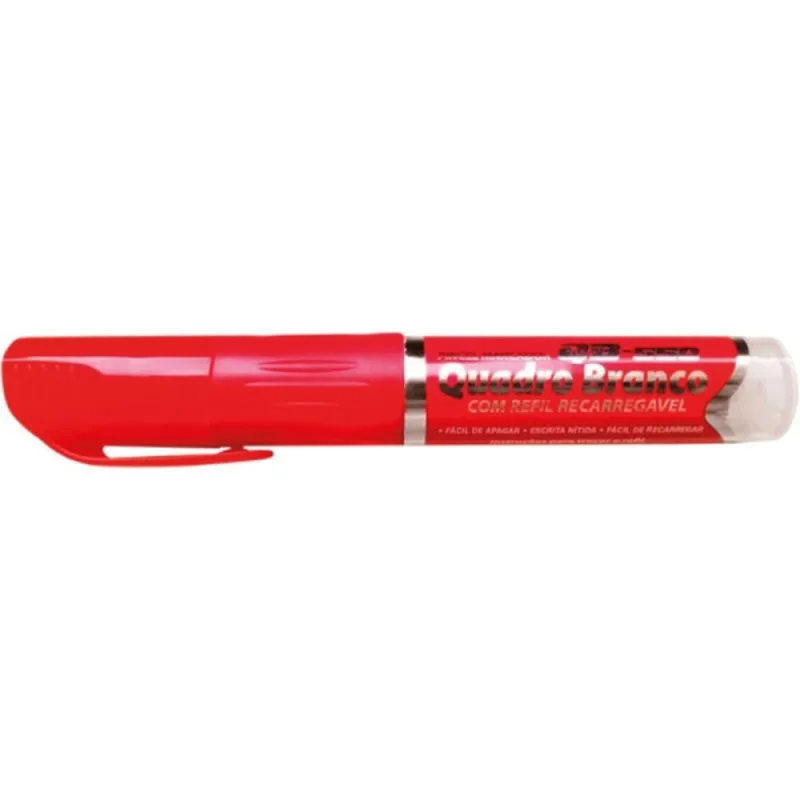 Pincel Quadro Branco QB550 Recarregavel Vermelho - GRAMP LINE