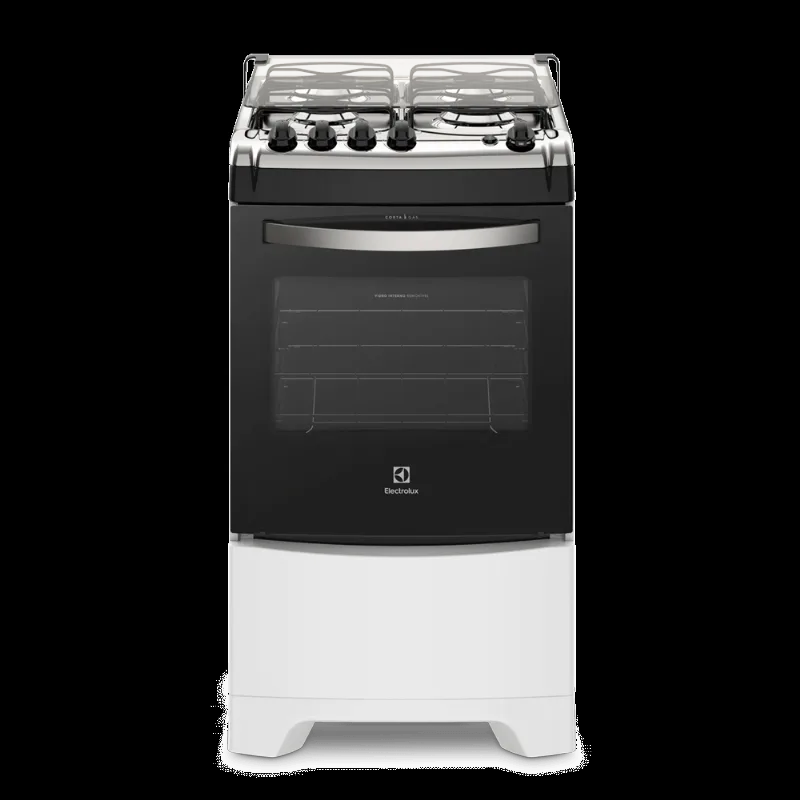 Fogão 4 Bocas Electrolux Branco Automático com Forno de 70L e Vidro Interno Removível (52LBS) - Electrolux