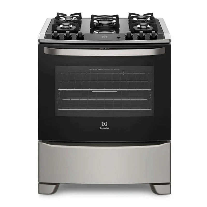 Fogão 5 Bocas Electrolux Automático Vidro e Tripla Chama Bivolt - Electrolux