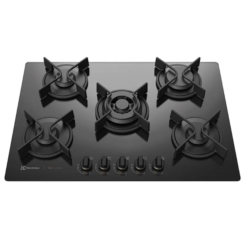 Cooktop à Gás 5 Bocas Electrolux Pro Series Preto Bivolt Bivolt