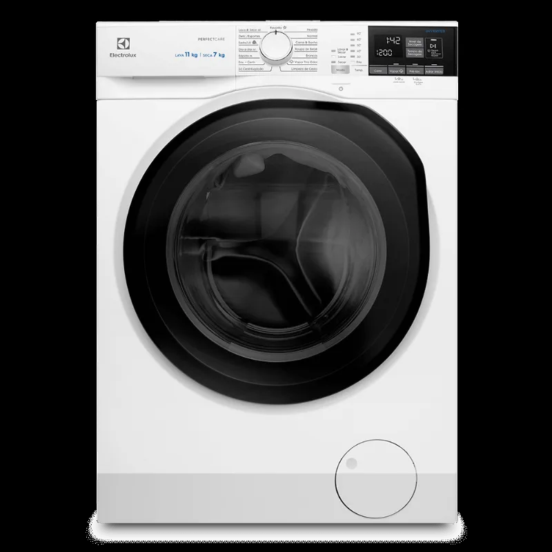 Lava e Seca 11Kg/7Kg Electrolux Branca Perfect Care Inverter com Água Quente/Vapor (LSP11) 220V
