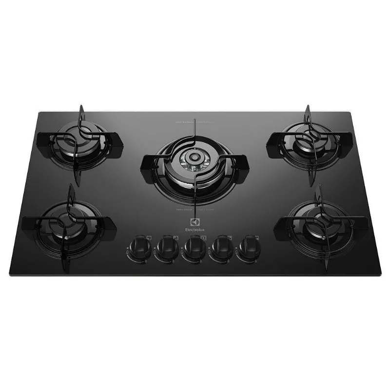 Cooktop Electrolux 5 Bocas Acend. Automático Preto Bivolt Bivolt - Electrolux
