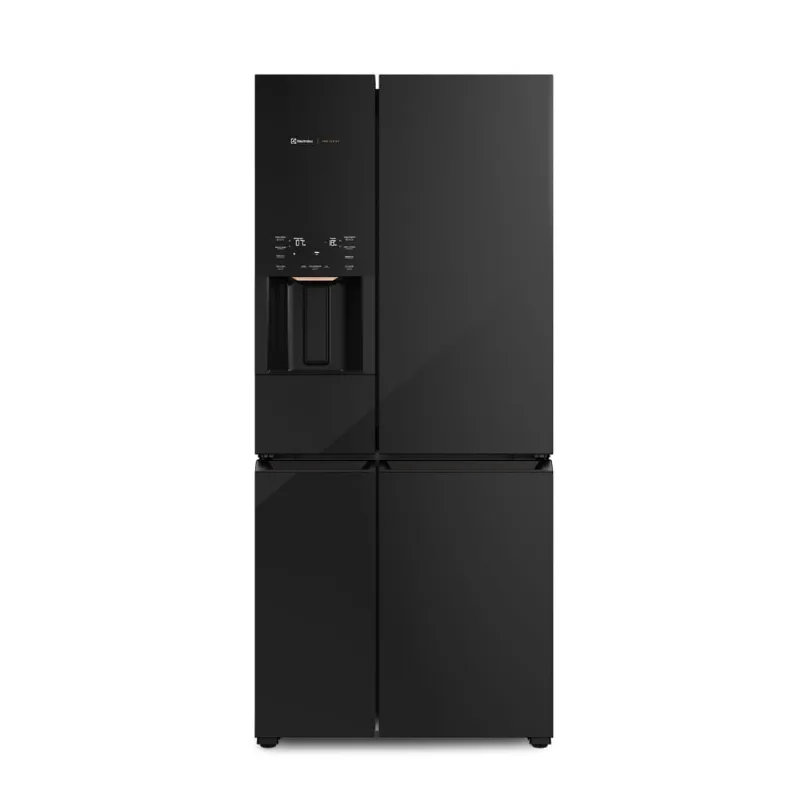 Geladeira Electrolux Frost Free Inverter 541L Experience com FlexiSpace 4 Portas Preta Pro Series (IQ8IB) 220V