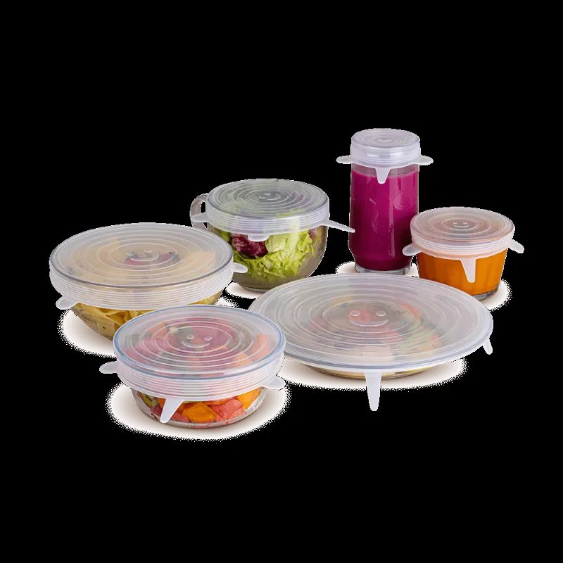 Kit 6 Tampas de silicone flexíveis Continental (CSL01)