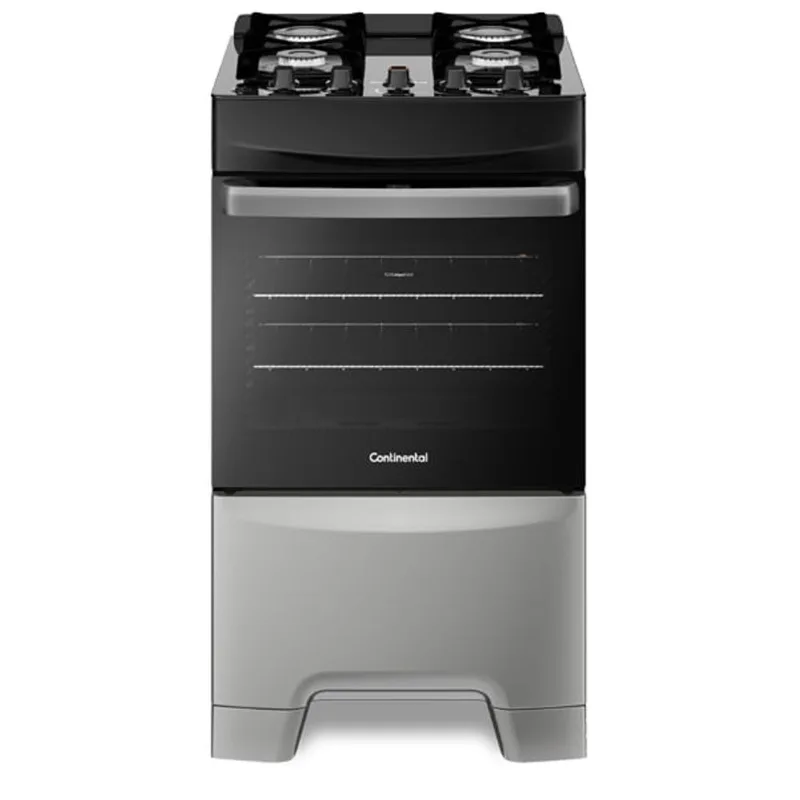 Fogão 4 Bocas Mesa de Vidro Silver Continental FC4GS Bivolt - Electrolux