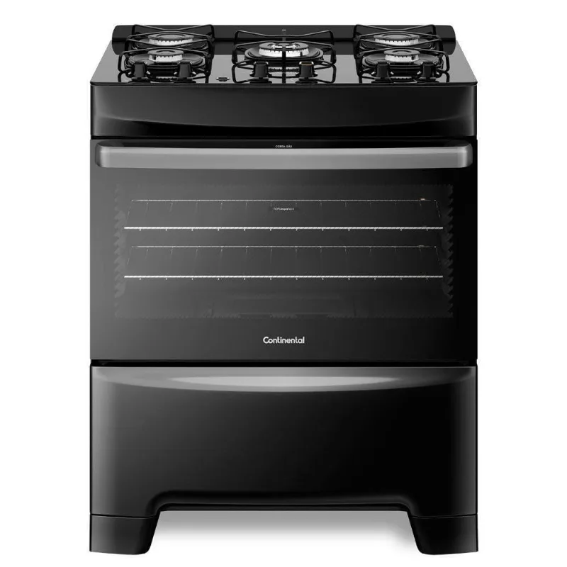 Fogão 5 Bocas Fc5gp Continental Preto Bivolt Bivolt - Electrolux