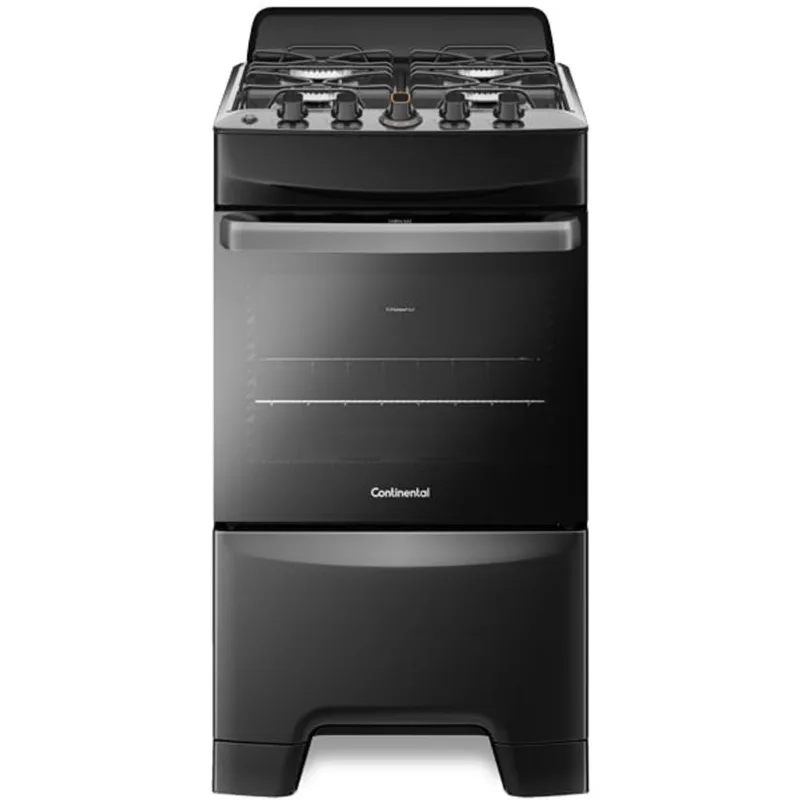Fogão 4 Bocas Mesa TOPLimpaFácil Preto Continental FC4LP Bivolt - Electrolux
