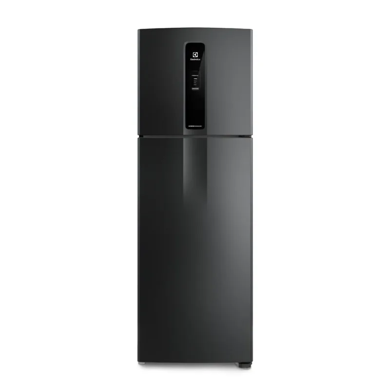 Geladeira Electrolux Frost Free Inverter 390L Efficient AutoSense Duplex Black Inox Look (IF43B) 220V