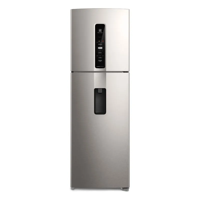 Geladeira Electrolux Frost Free Inverter 409L Água na Porta AutoSense cor Inox Look (IW45S) 220V