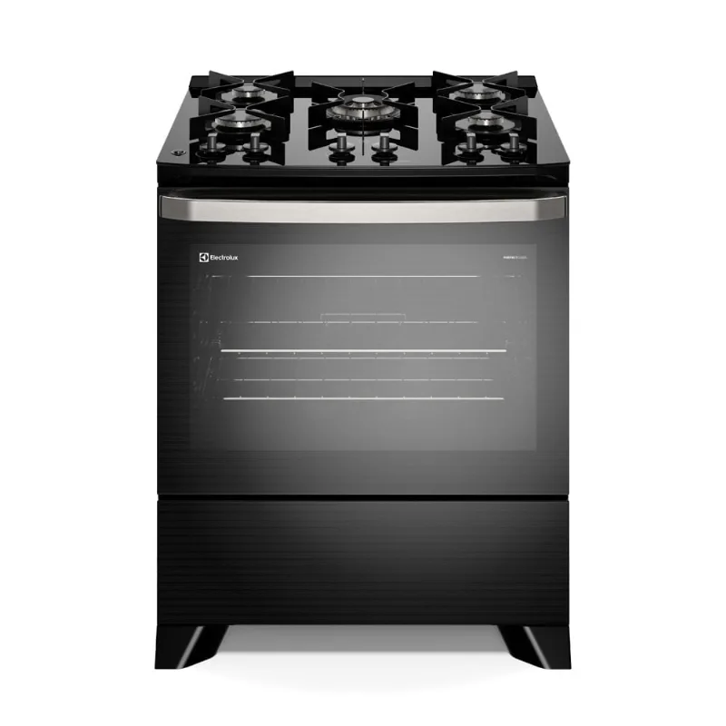 Fogão 5 bocas Electrolux Preto Experience Mesa de Vidro, PerfectCook e VaporBake (FE5GP) Bivolt - Electrolux