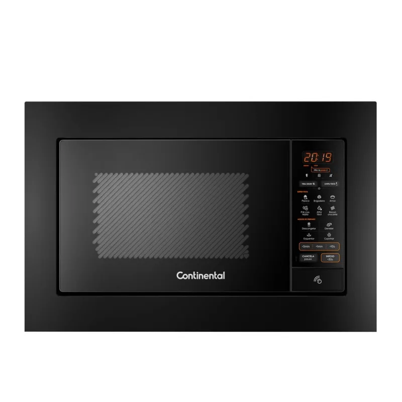 Micro-ondas de Embutir Continental 27L Preto com Função Tira Odor (MC2EP) - Continental