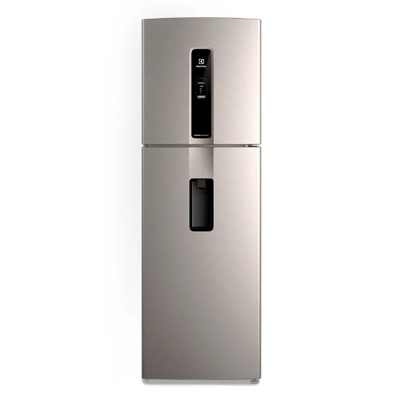 Geladeira Electrolux Frost Free Inverter 409L Água na Porta com AutoSense Duplex Inox Look (IW46S) 220V