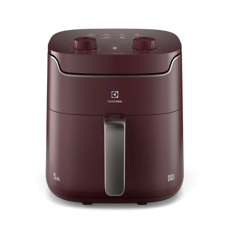Air Fryer Electrolux p/ Rita Lobo 5,6L Vermelha Escura Efficient Economia de Energia 1400W (EAF41) 220V