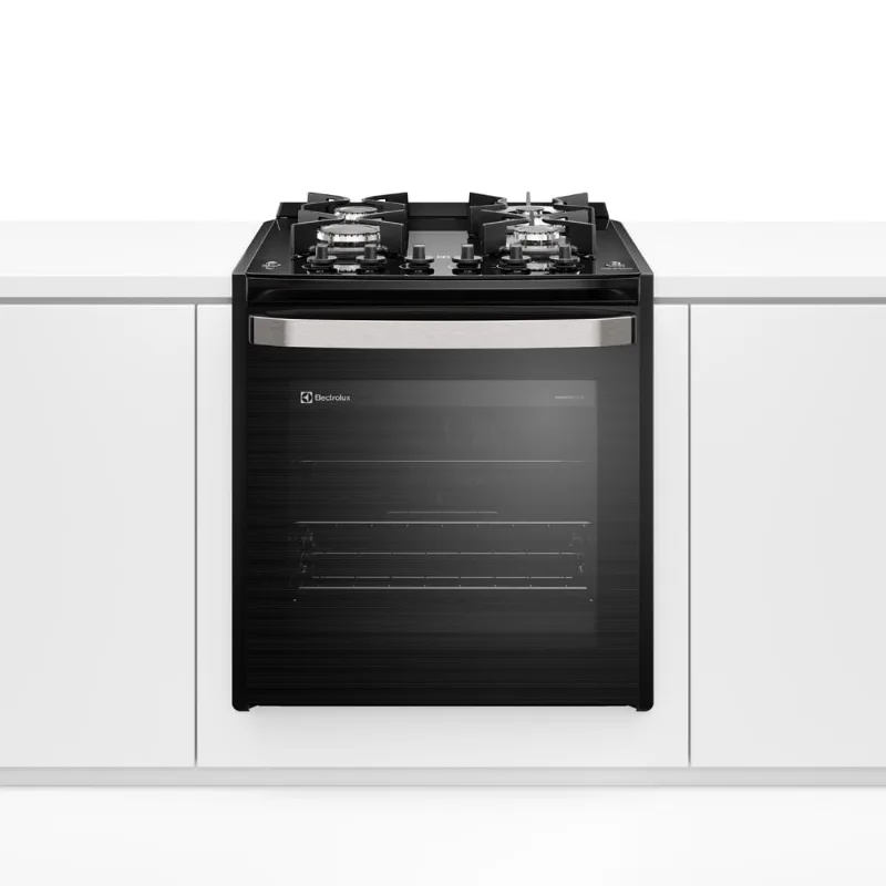 Fogão de Embutir 4 Bocas Electrolux Preto Experience Mesa de Vidro, Grill e PerfectCook360 (FE4EB) 127V