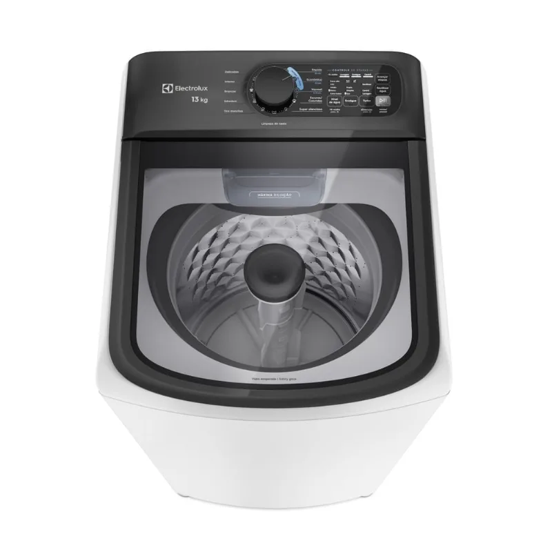Máquina de Lavar Electrolux Efficient 13kg Branca Compacta, Econômica e Pré-diluição (LET13) 220V