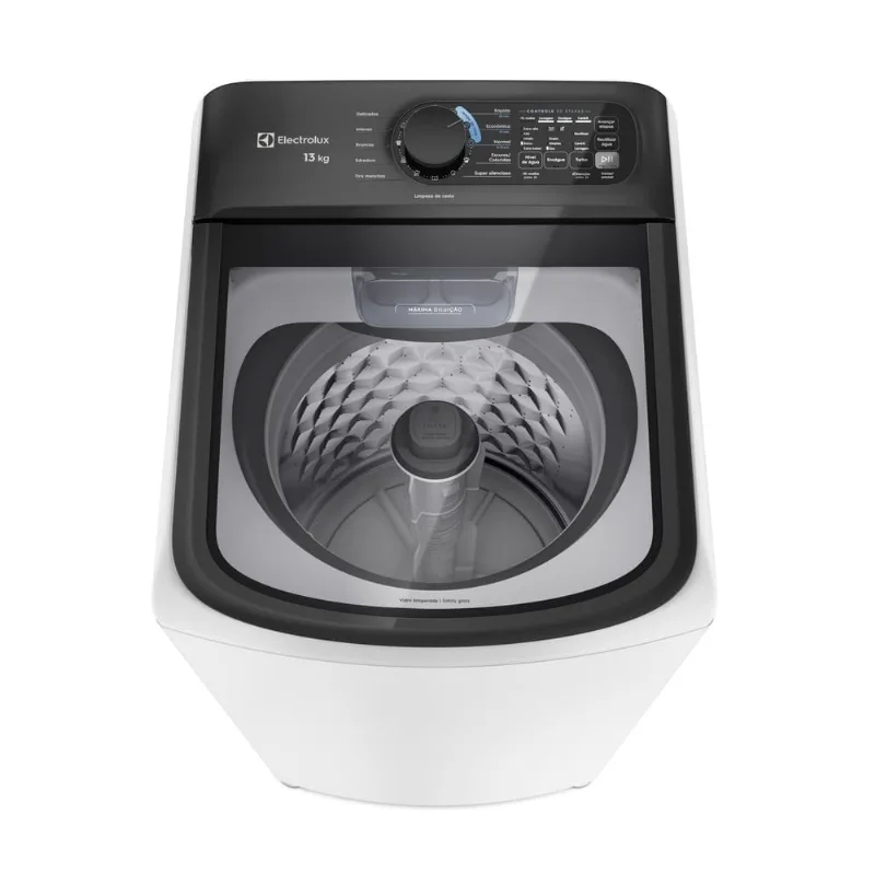 Máquina de Lavar Electrolux Efficient 13kg Branca Compacta, Pré-diluição e MaxFilter (LEM13) 220V