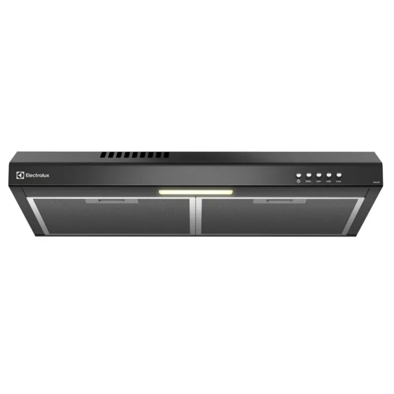 DEPURADOR DE AR ELECTROLUX DE PAREDE 60CM COM FILTRAGEM DUPLA EM AÇO INOX PRETO 220V DE6SB - Electrolux