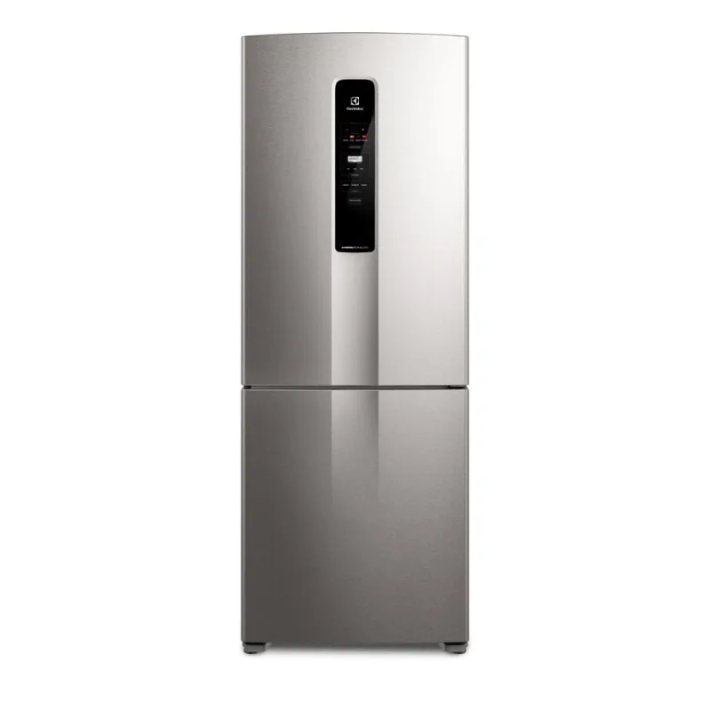 Geladeira Electrolux Frost Free Inverter 490L Experience Inverse cor Inox Look (IB51S) 220V