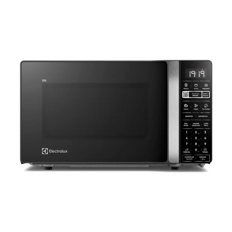 Micro-ondas Electrolux Efficient 20L Preto Função Descongelar e Receitas Pré-Programadas (ME20P) 220V - Electrolux