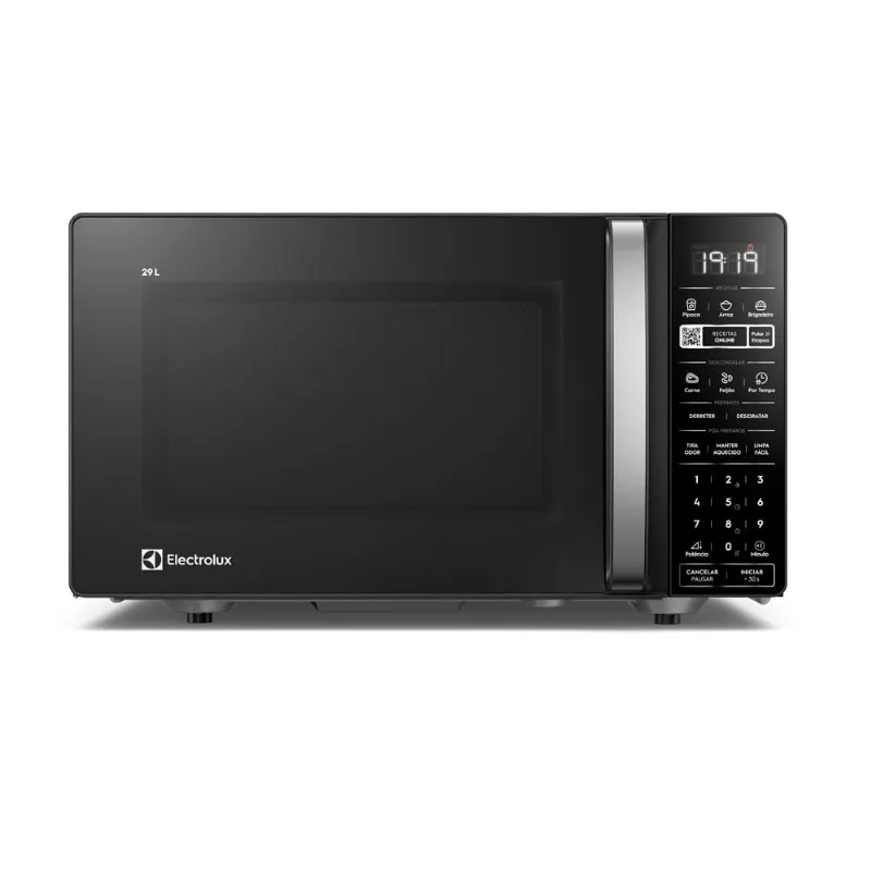 Micro-ondas Electrolux Efficient 29L Preto Função Descongelar e Receitas Pré-Programadas (ME29P) 220V