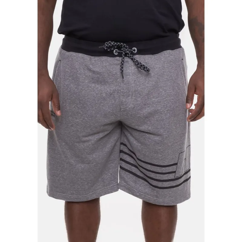 Bermuda HD Plus Size Moletom Cinza Mescla - Plus GG