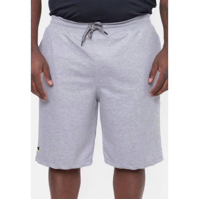 Bermuda Onbongo Moletom Plus Size Lion Cinza Mescla - Plus G