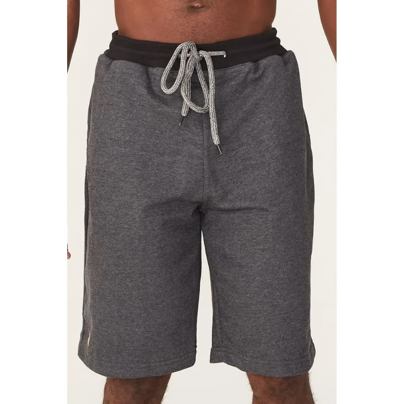 Bermuda Onbongo Plus Size Moletom Cinza Mescla Escuro - Plus G