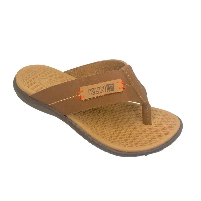 Chinelo Menino Klin Urban Marrom/Taupe 129139