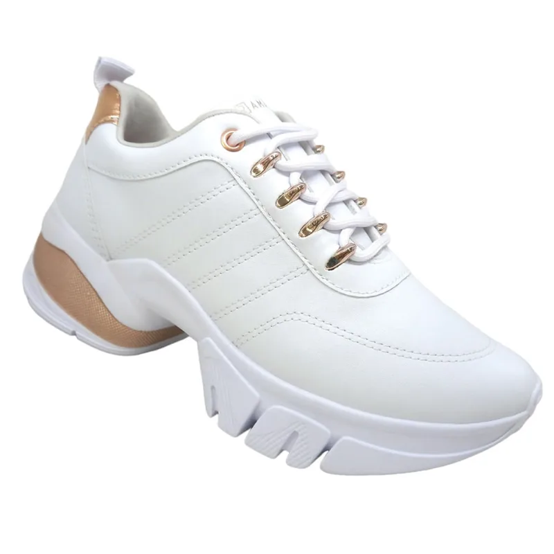 Tênis Ramarim Original Feminino Plataforma Chunky Confortável Macio Leve Ajuste em Cadarço