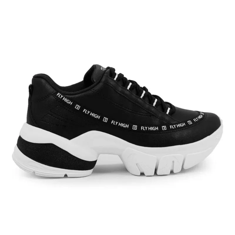 Tênis Ramarim Preto Com Branco 2280204-Feminino