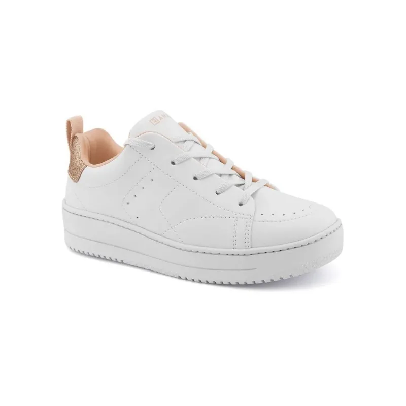Tênis Fem Ramarim Branco/Pêssego Andressa Suita 22-91501