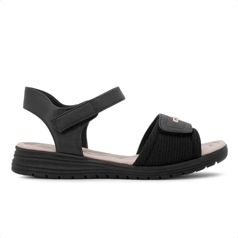 Sandália Comfortflex Papete Tiras Ajustáveis Feminina