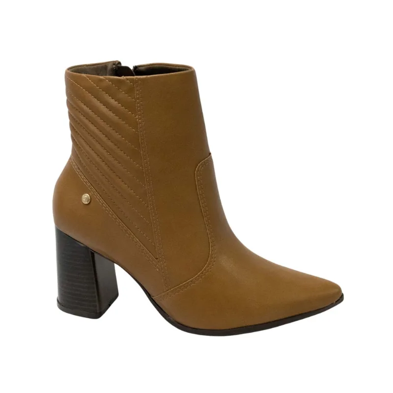 Bota Ramarim 2358124 Salto Bloco Whisky